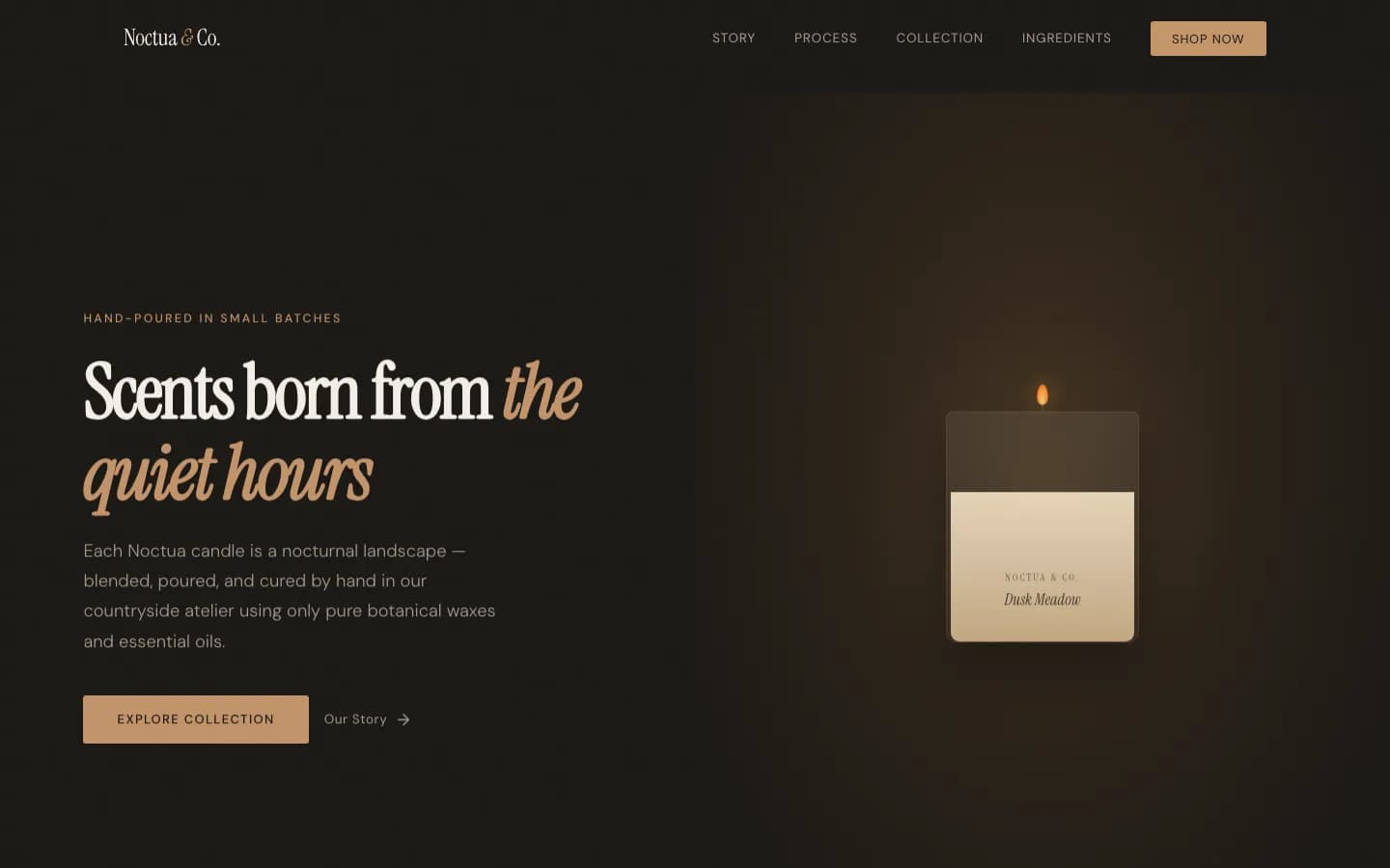 Candles Editorial Warm Noctua preview