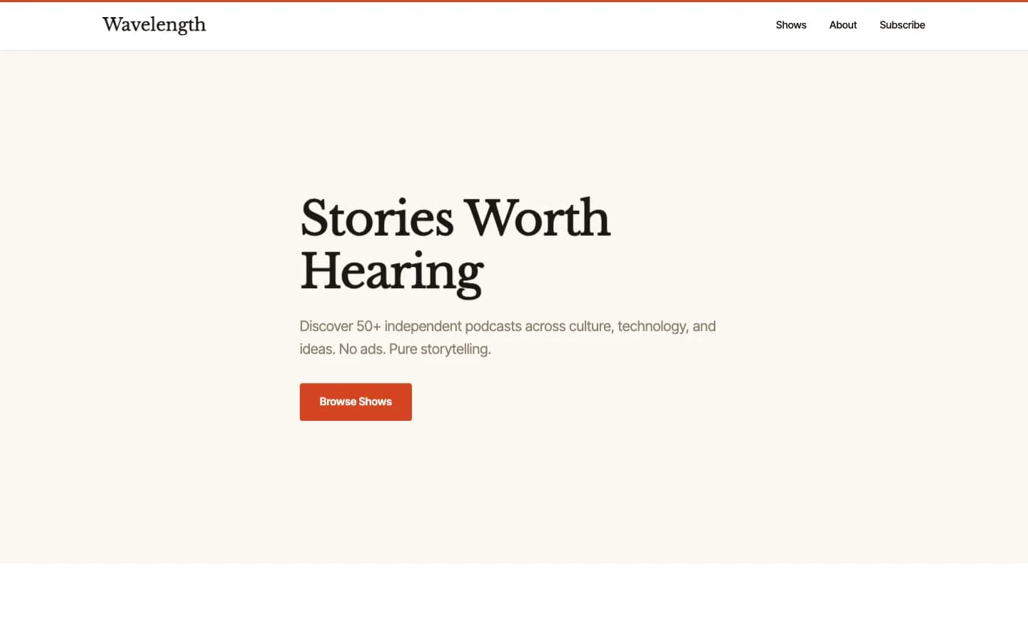 Podcast Editorial Wavelength preview