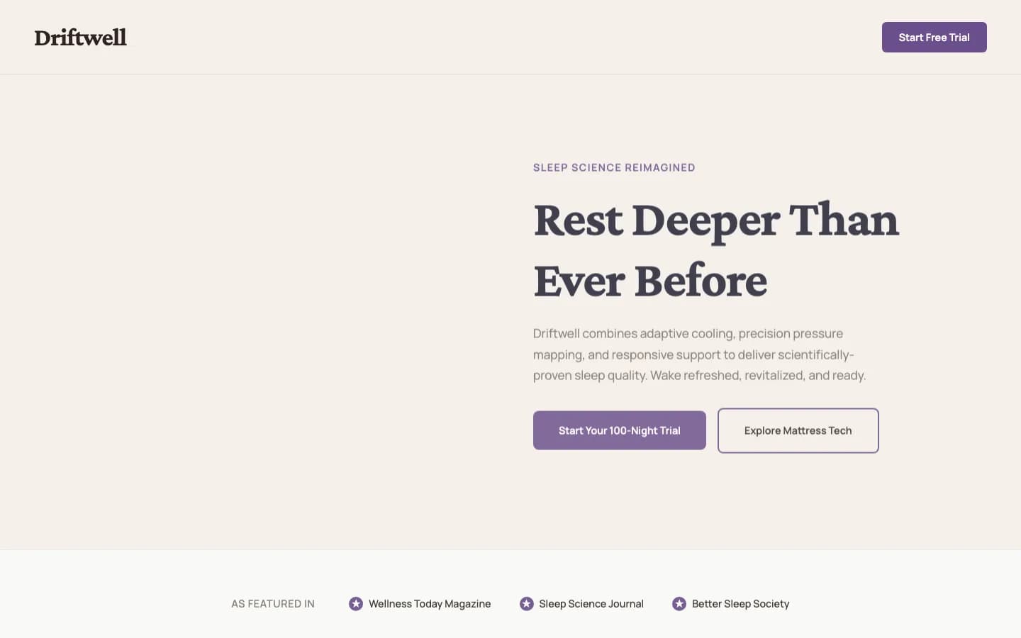 Sleep Warm Driftwell preview